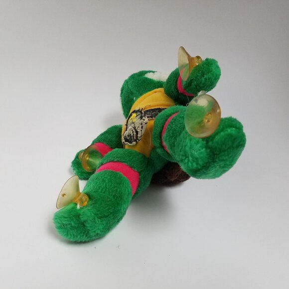 Vintage RAPHAEL Teenage Mutant Ninja Turtles window cling plush Playmates TMNT - Picture 5 of 15